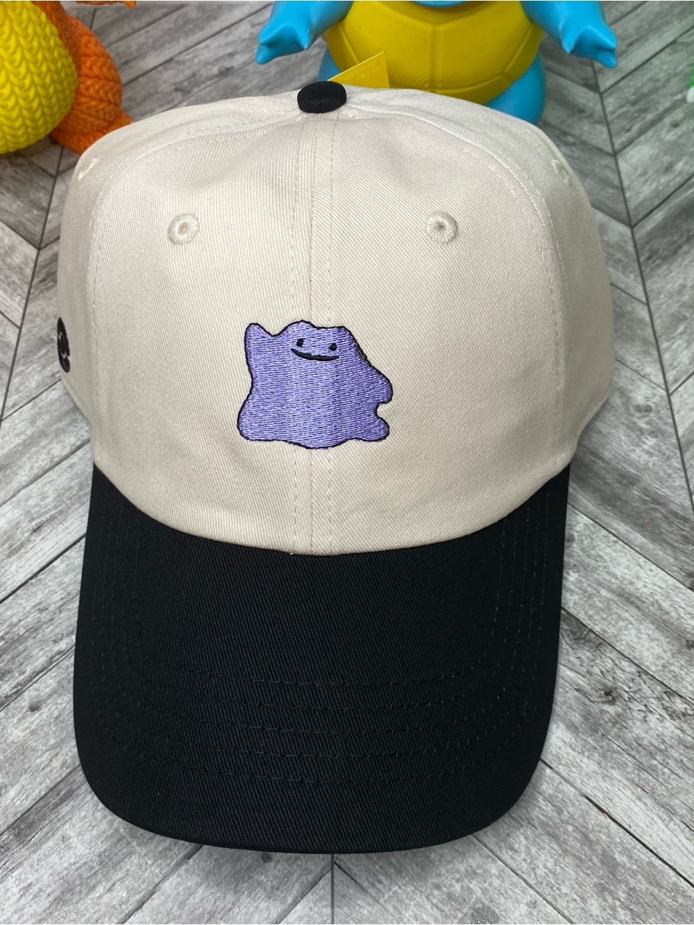NWT POKEMON X TARGET- Ditto Trainer Cap IN HAND 30th anniversary Tan One Size